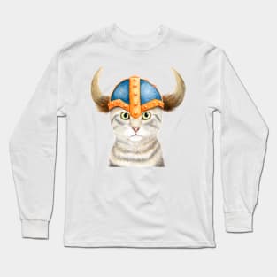 Morris, The Viking Cat Long Sleeve T-Shirt